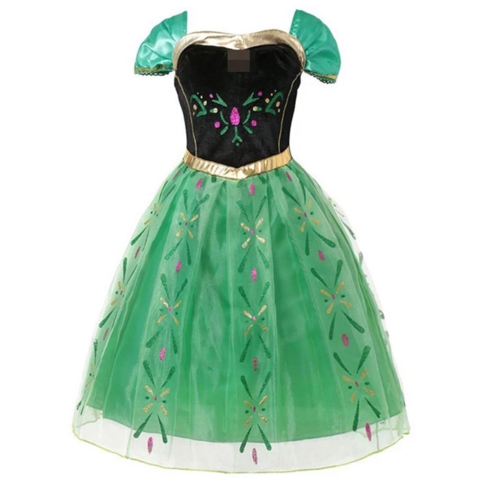 NEW Children’s Princess Anna Dress up Halloween costume for girls Size 6-8 years